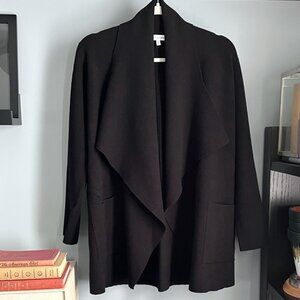 Cupcakes and Cashmere Open Front Cardigan (Black) 2